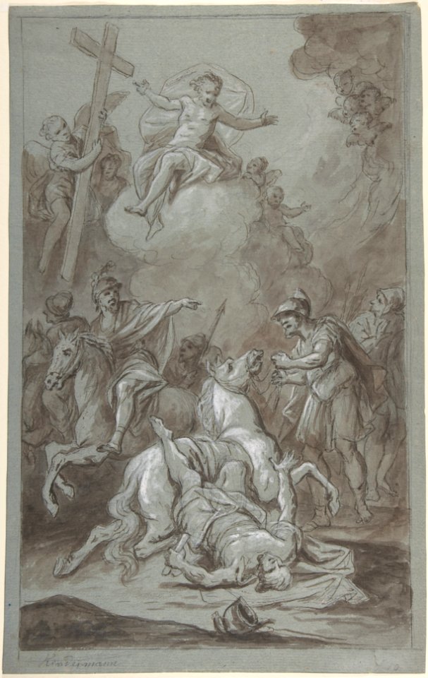 The Conversion of St. Paul (recto); The Execution of the Prisoner (verso) MET DP804351