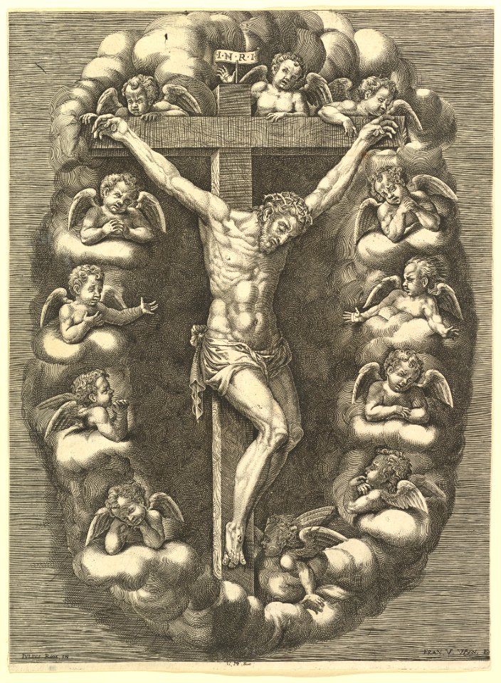 The Crucified Christ Surrounded by Mourning Angels MET DP821578