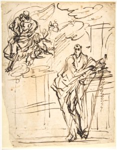 Virgin and Child Appearing to Saint Paul MET DP809916