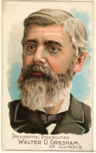 Walter Q. Gresham of Illinois, from the Presidential Possibilities series (N124) issued by Duke Sons & Co. to promote Honest Long Cut Tobacco MET DPB873731