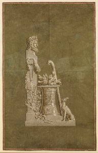 Wallpaper Panel depicting Winter with male herm MET DP-279-001