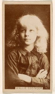 Wallie Eddinger, from the Actresses series (N245) issued by Kinney Brothers to promote Sweet Caporal Cigarettes MET DP859931