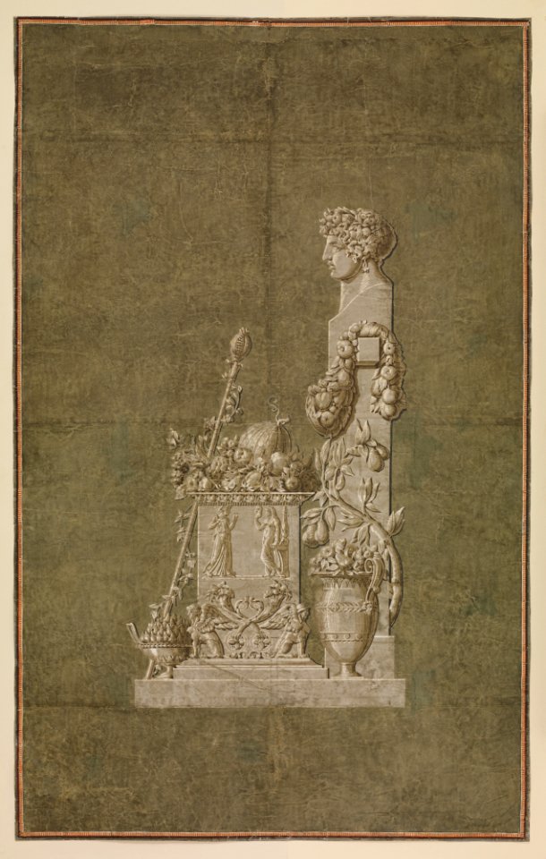 Wallpaper Panel depicting Spring with female herm MET DP-1276-001