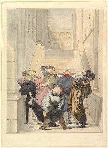 Visitors to the Salon Exhibition, Admiring the Ceiling (Les Amateurs de plafonds au Salon) MET DP822641