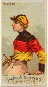 Walter Gratz, from the Racing Colors of the World series (N22a) for Allen & Ginter Cigarettes MET DP835165