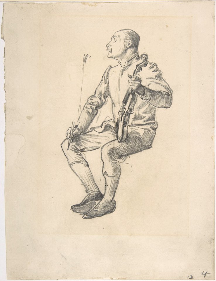 Violinist- study from life MET DP804196