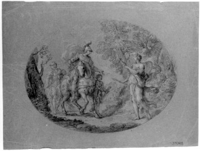 Venus Disguised as a Huntress Appears to Aeneas (Aeneid I- 305 ff.) MET 182442