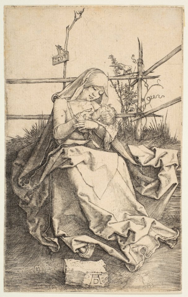 Virgin on a Grassy Bench MET DP815405