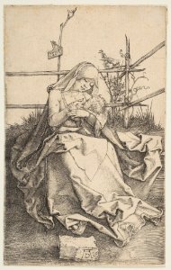 Virgin on a Grassy Bench MET DP815405