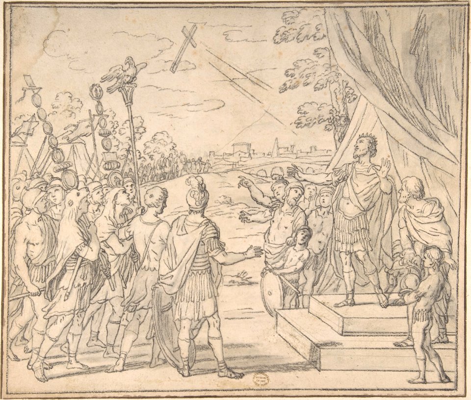 Vision of Constantine, copy after a drawing by Giacinto Gimignani MET DP802550