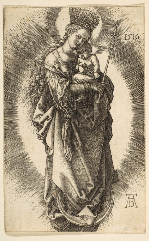Virgin on the Crescent with Scepter and Starry Crown MET DP815890