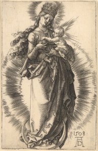 Virgin on a Crescent with a Starry Crown MET DP221240