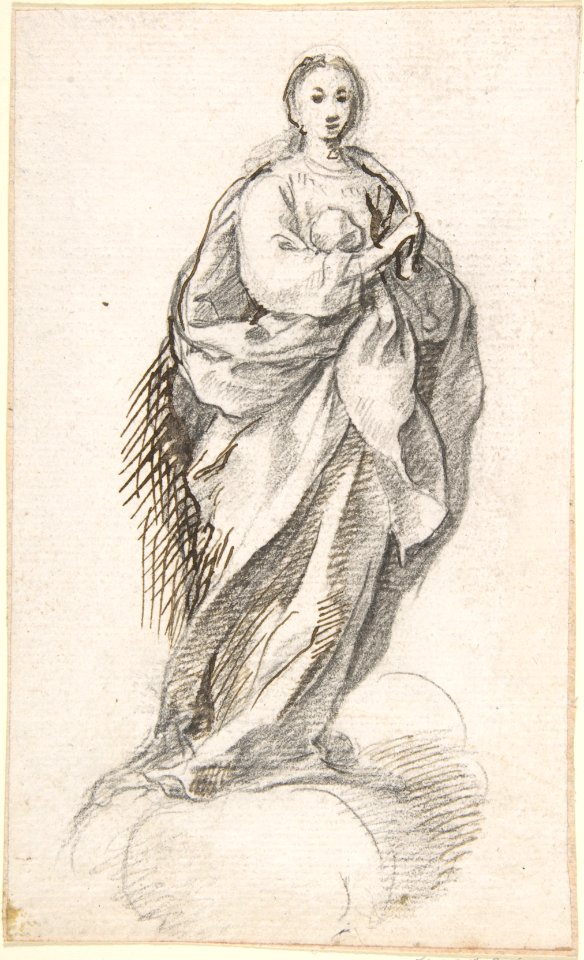 Virgin of the Immaculate Conception Standing on Clouds MET DP800568