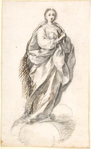 Virgin of the Immaculate Conception Standing on Clouds MET DP800568