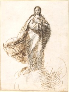 Virgin of the Immaculate Conception Standing on Clouds MET DP800567