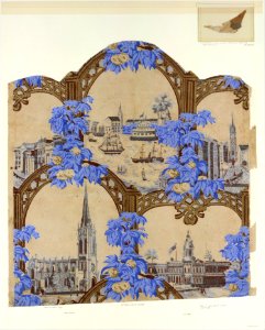 Wallpaper Decorated with New York City Landmarks MET DT326716