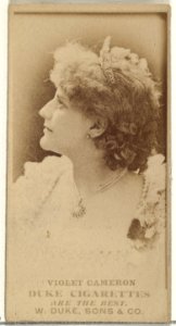 Violet Cameron, from the Actors and Actresses series (N145-7) issued by Duke Sons & Co. to promote Duke Cigarettes MET DP840375