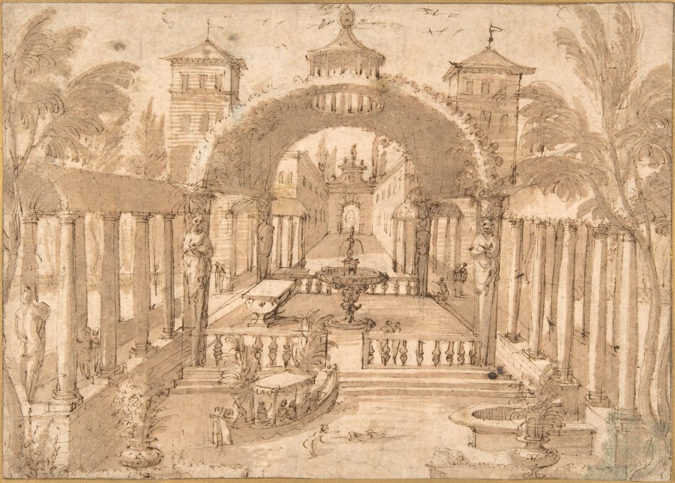 View of the Gardens of a Palace MET DP801544