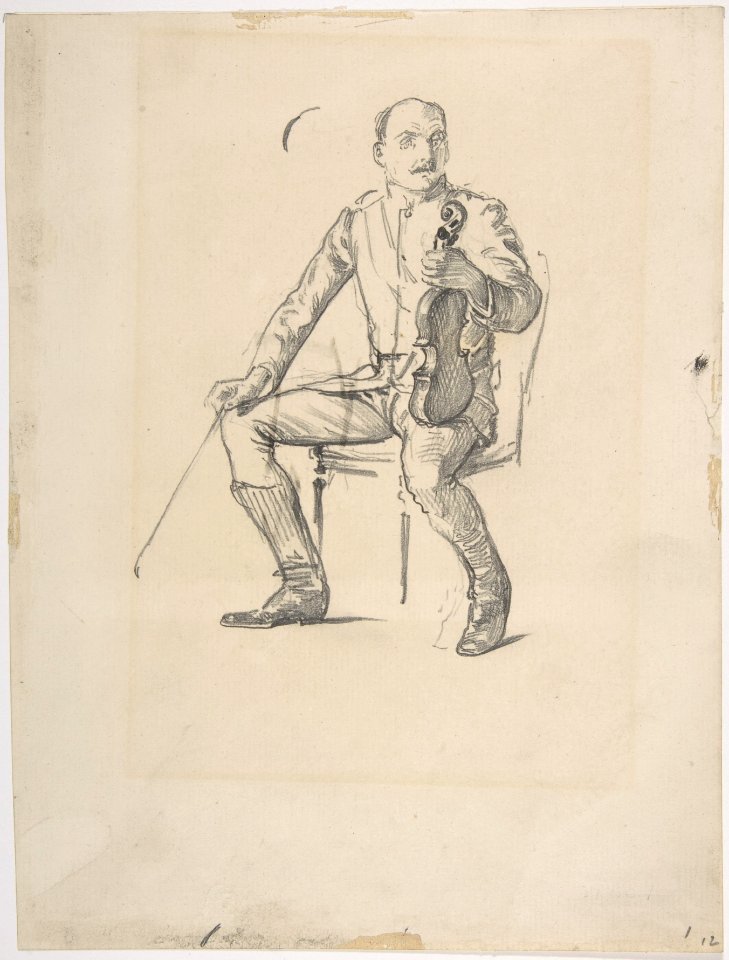 Violinist- study from life MET DP804197