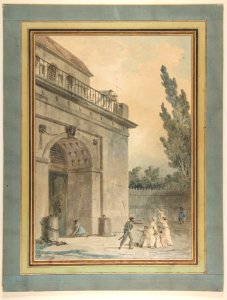 Visitors leaving a prison MET DP812086