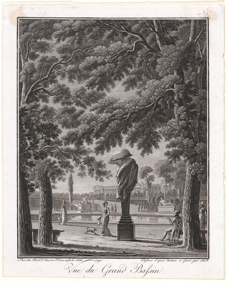 View of the Grand Basin of the Tuileries (behind the statue of Autumn) MET DP874493