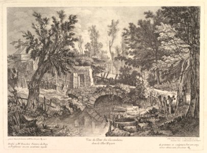 View of the Lavandieres Bridge at the Peasant House MET DP825465