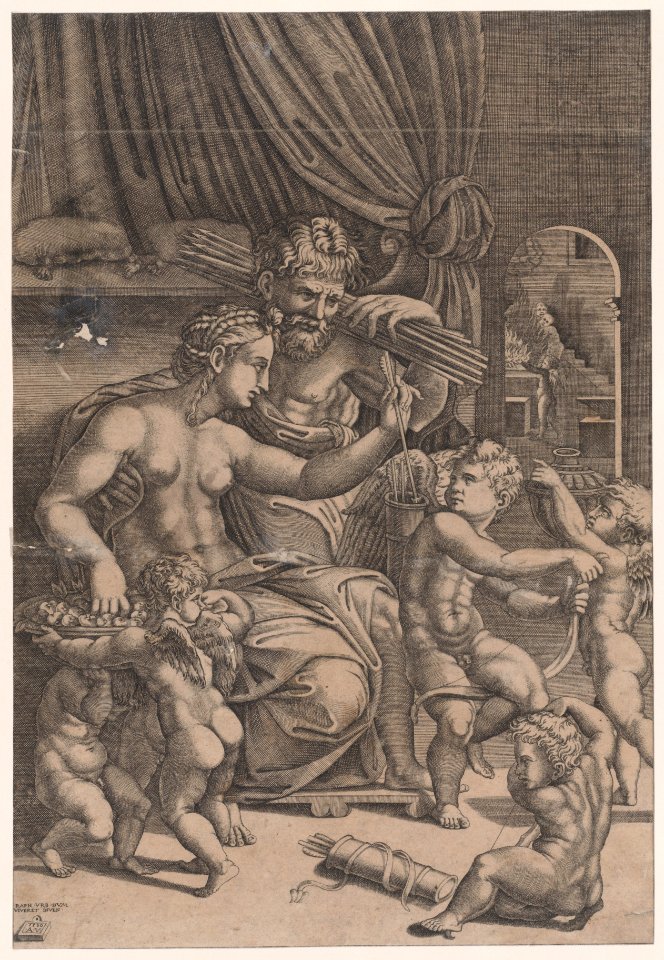 Venus and Vulcan Surrounded by Cupids Met DP888658
