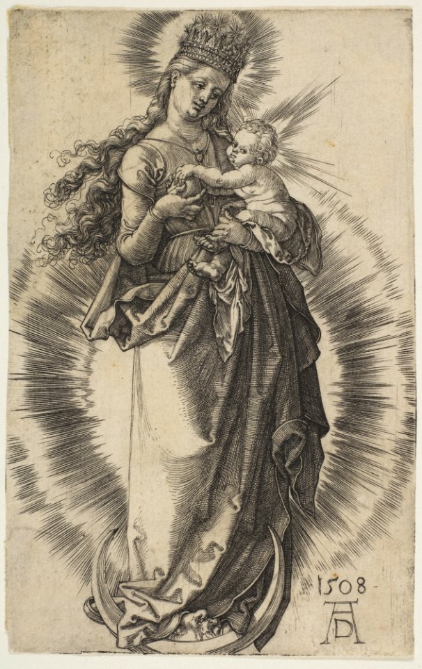 Virgin on the Crescent with a Starry Crown MET DP815529