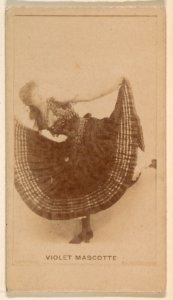 Violet Mascotte, from the Actresses series (N245) issued by Kinney Brothers to promote Sweet Caporal Cigarettes MET DP859078