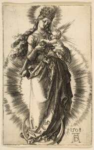 Virgin on a Crescent with a Starry Crown MET DP815526