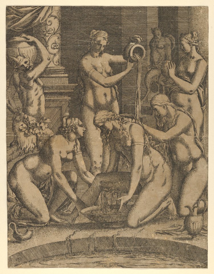 Venus Bathing Attended by Nymphs MET DP855153
