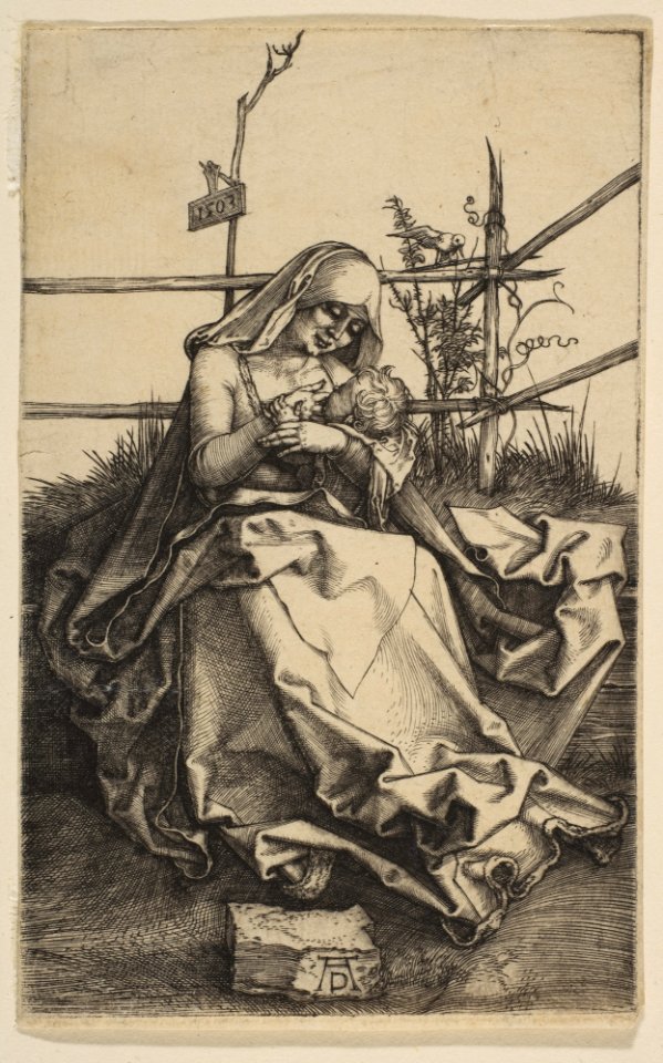 Virgin on a Grassy Bench MET DP815406