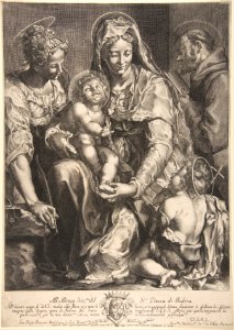 Virgin and Child with Saint Catherine, Francis of Assisi and John the Baptist MET DP811596