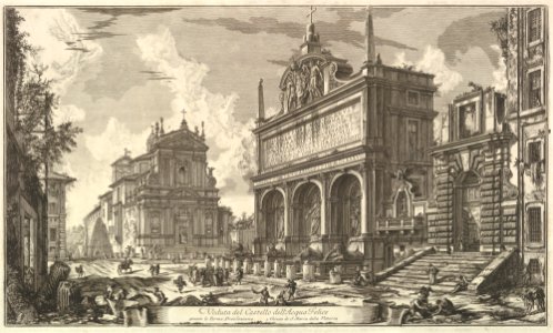 View of the Fountainhead of the Acqua Felice...., from Vedute di Roma (Roman Views) MET DP828205