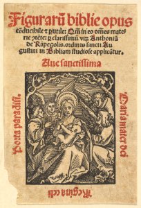 Virgin with Angels from Hortulus Animae (Das Seelengärtlein) MET DP826717