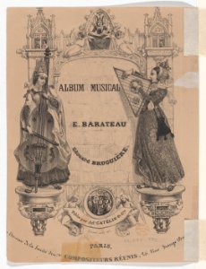 Venitian Songs, Act V of Cosima; (Verso) Title page for 'Album Musical' MET DP874125