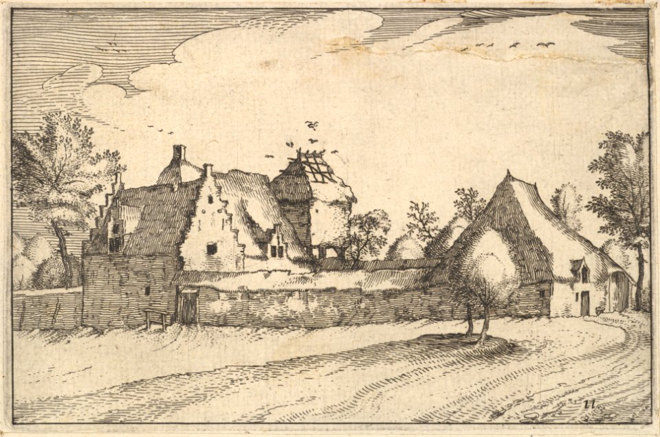 Walled Farm from Regiunculae et Villae Aliquot Ducatus Brabantiae MET DP825695