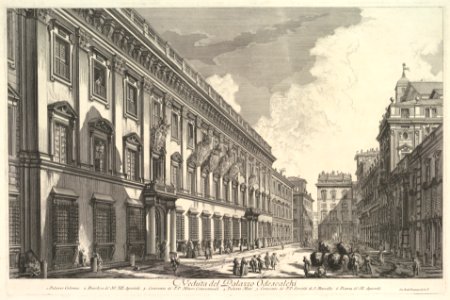 View of the Palazzo Odeschali, from Vedute di Roma (Roman Views) MET DP828215