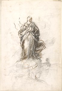 Virgin of the Immaculate Conception Standing on Clouds MET DP800572