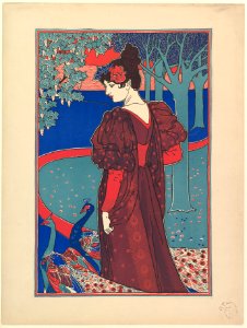 Woman with Peacocks MET DP824528