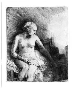 Woman at the Bath with a Hat beside Her MET MM10458