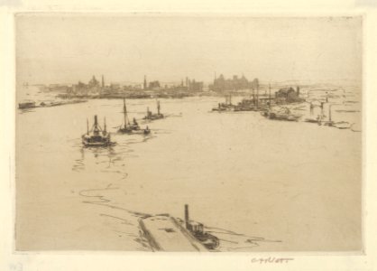 Williamsburg from the Bridge (Sketch) MET DP845337 ff