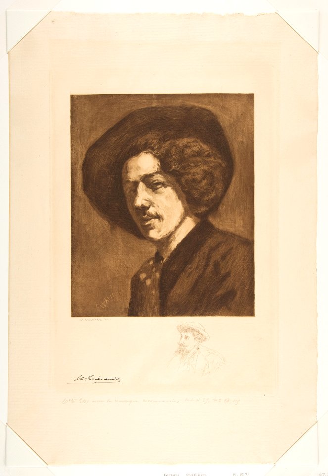 Whistler's "Portrait of Himself" MET DP815661