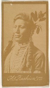 Yellow Dog, from the Indian Chiefs series (N681) promoting Old Fashion Fine Cut Tobacco MET DPB870032