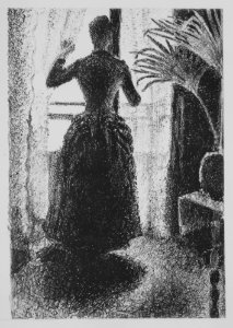 Woman at the Window- Initial Conception for the painting, "Sunday" MET MM2354