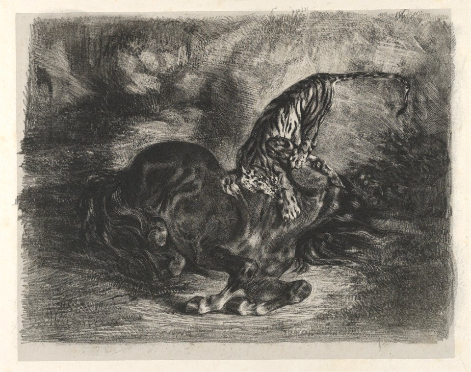 Wild Horse Felled by a Tiger MET DP852074