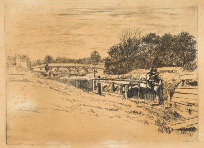 Whistler at Moulsey -Molesey Lock- MET DP815448