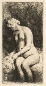 Woman Bathing Her Feet at a Brook MET DP814952