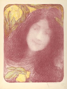 Woman's Head with Flowers MET DP842930