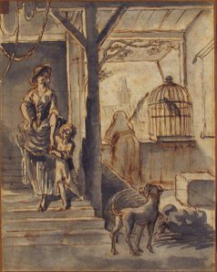 Woman and Child on Stairs MET 2000.91.5